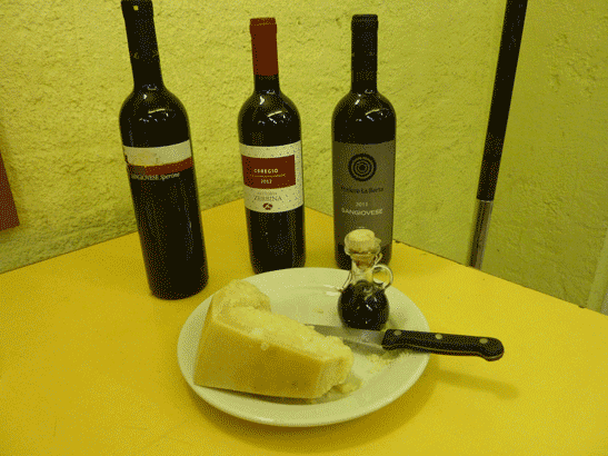 parmigiano et vinaigre balsamique de Modene